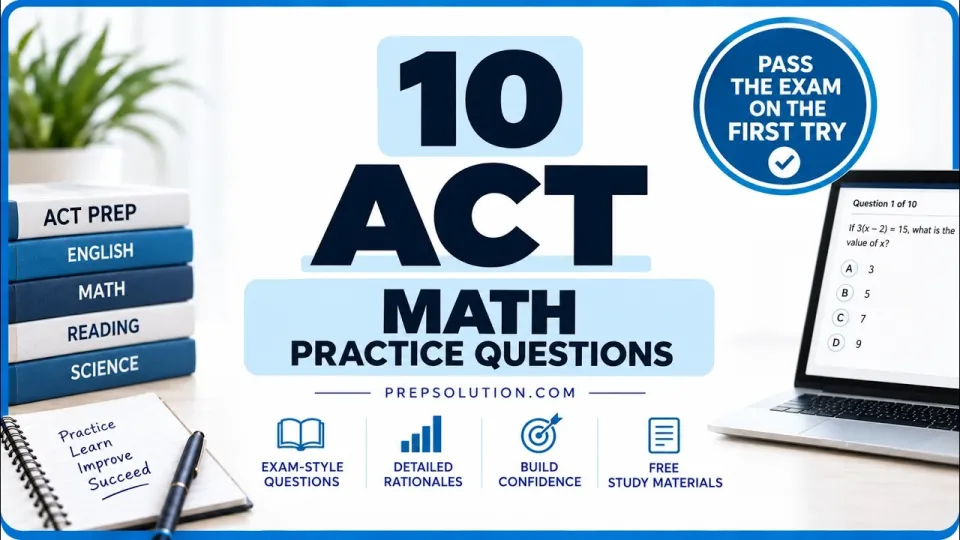 ACT Practice Questions, Effective Strategies and Detailed Math Problem Solutions